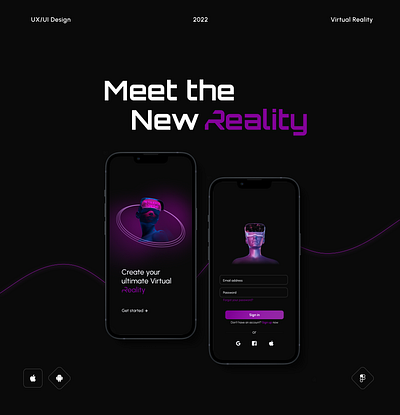 Virtual Reality E-commerce App app design ui ux virtual reality