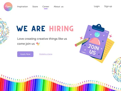 Daily UI #023 - Onboarding app ui canva career career page daily ui 23 daily ui challenge dailyui23 design graphic design graphics design hiring jobs onboarding ui uiux web design