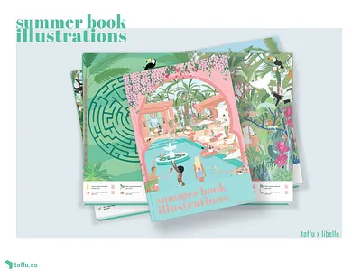 Summer Book Illustrations adobeillustrator affinitydesigner ai character design digitalillustration flatvector graphic design illustration magazine summer vectordrawing