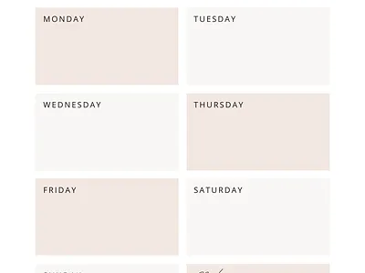 White Minimalist Weekly Planner design graphic design planner