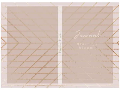 Blushing Blooms Journal Book Cover book cover design graphic design