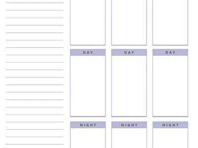 Muted Blue Minimalist Weekly Planner design graphic design planner