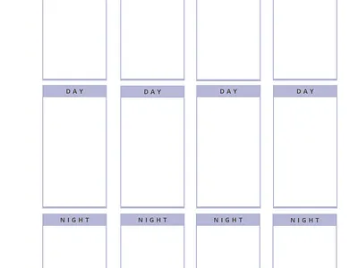 Muted Blue Minimalist Weekly Planner design graphic design planner