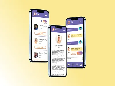 Seek- Mobile App app design ui ux