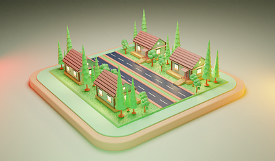 House. 3d design illustration