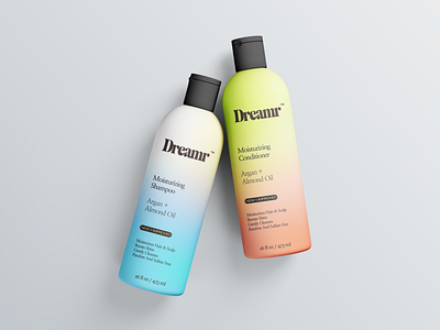 Brand Identity for Dreamr Hair Products. bottle brand brand identity branding custom design designer graphic design hair product logo packaging skincare packaging