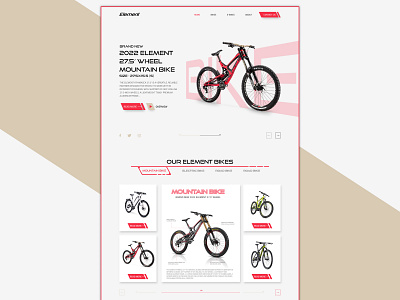 NEW brand bike informational website bicycle bike website branding cycle e bike ecommerce website electric bike graphic design homepage landing page mtb portfolio website riding road bike sport ui