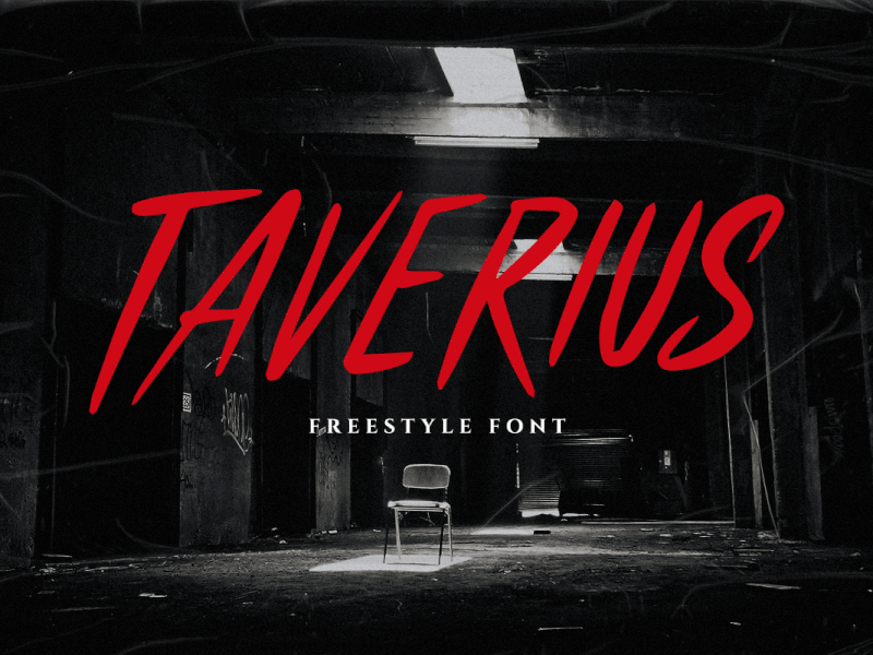 Taverius - Freestyle Font freebies title font