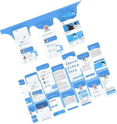 The design-concept of mobile application "Yasno" app design mobile app ui vector