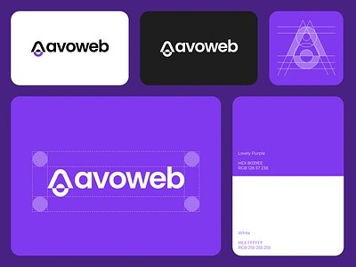 Avoweb - Website Builder Logo Design avocado brand brand guide branding branding logo builder design design logo guide guidelines logo logo design logogram logomark logotype website builder