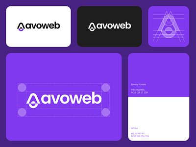 Avoweb - Website Builder Logo Design avocado brand brand guide branding branding logo builder design design logo guide guidelines logo logo design logogram logomark logotype website builder