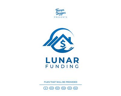Lunar Funding Logo Design adobe illustrator branding design graphic design illustration illustrator logo logo design ui vector