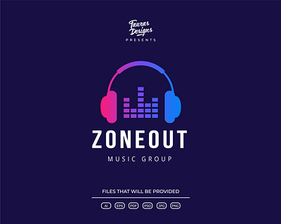 ZoneOut Music Group adobe illustrator branding design graphic design illustration illustrator logo logo design ui vector