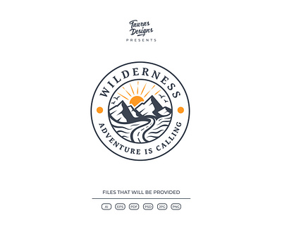 WILDERNESS ADVENTURE IS CALLING adobe illustrator branding design graphic design illustration illustrator logo logo design ui vector