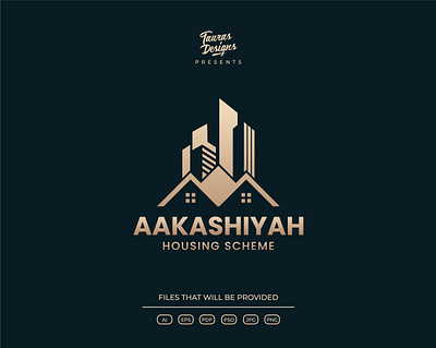 AAKASHIYAH Housing Scheme Logo adobe illustrator branding design graphic design illustration illustrator logo logo design ui vector