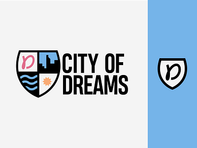 City of Dreams city crest design logo seal sebm vector