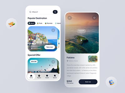 Travel mobile app design app app design clean design minimal touris tourism travel travelar trip ui ui design ux design