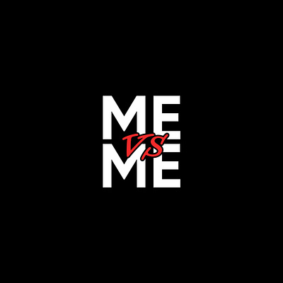 Me vs Me Concept brand identity branding design graphic design logo