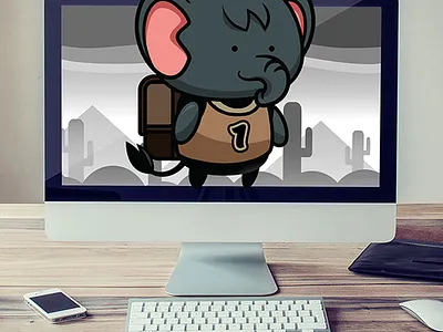 2D Game Asset Sprites - Chubby Calf android game calf elephant game game asset game character gamedev sidescroller sprite sheet