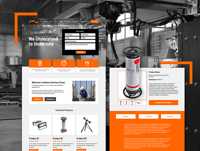 Alliance Services Group | Website Design design graphic design ui ux website design