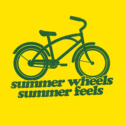 summer wheels, summer feels affinity designer illustration vector