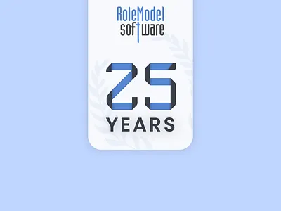 RoleModel Software 25th Anniversary emblem - Part 2 branding design graphic design illustration logo wireframe