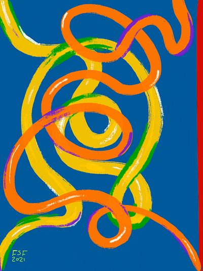 Happy apple pencil digital work illustration painting procreat