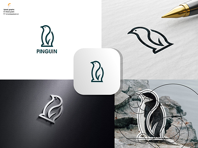 Pinguin Logo branding corporate branding design graphic design illustration logo logodesign ui ux vector