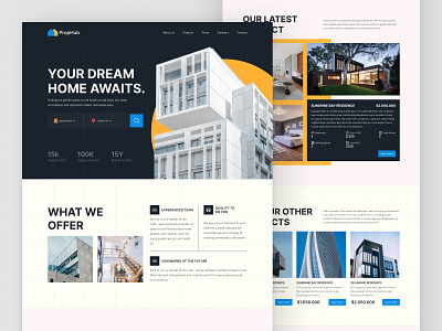 Real-Estate landing page design design dreamhome home landing page luxuryhomes property realestate realestateagent realtor ui ui ux ui design uidesign uiux ux website website design website ui
