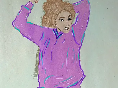 Every Day Struggle apple pencil digital work illustration painting procreat