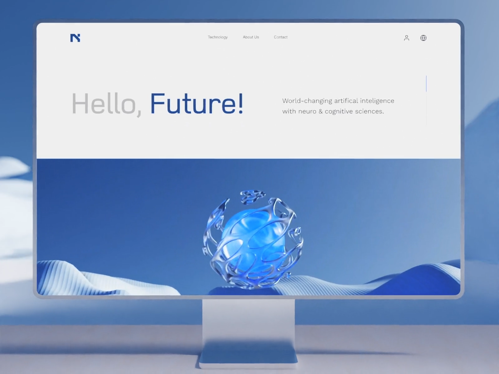 Artificial Intelligence Website Concept by Tran Hoang Vinh for ...