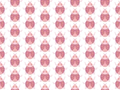 Pink Beetle beetle beetle pattern bugs bugs pattern fabric designs fabric patterns illustration repeat pattern seamless designs seamless pattern
