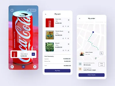 Scan-to-shop feature add to cart e commerce grocery shopping scan to shop tracking ui