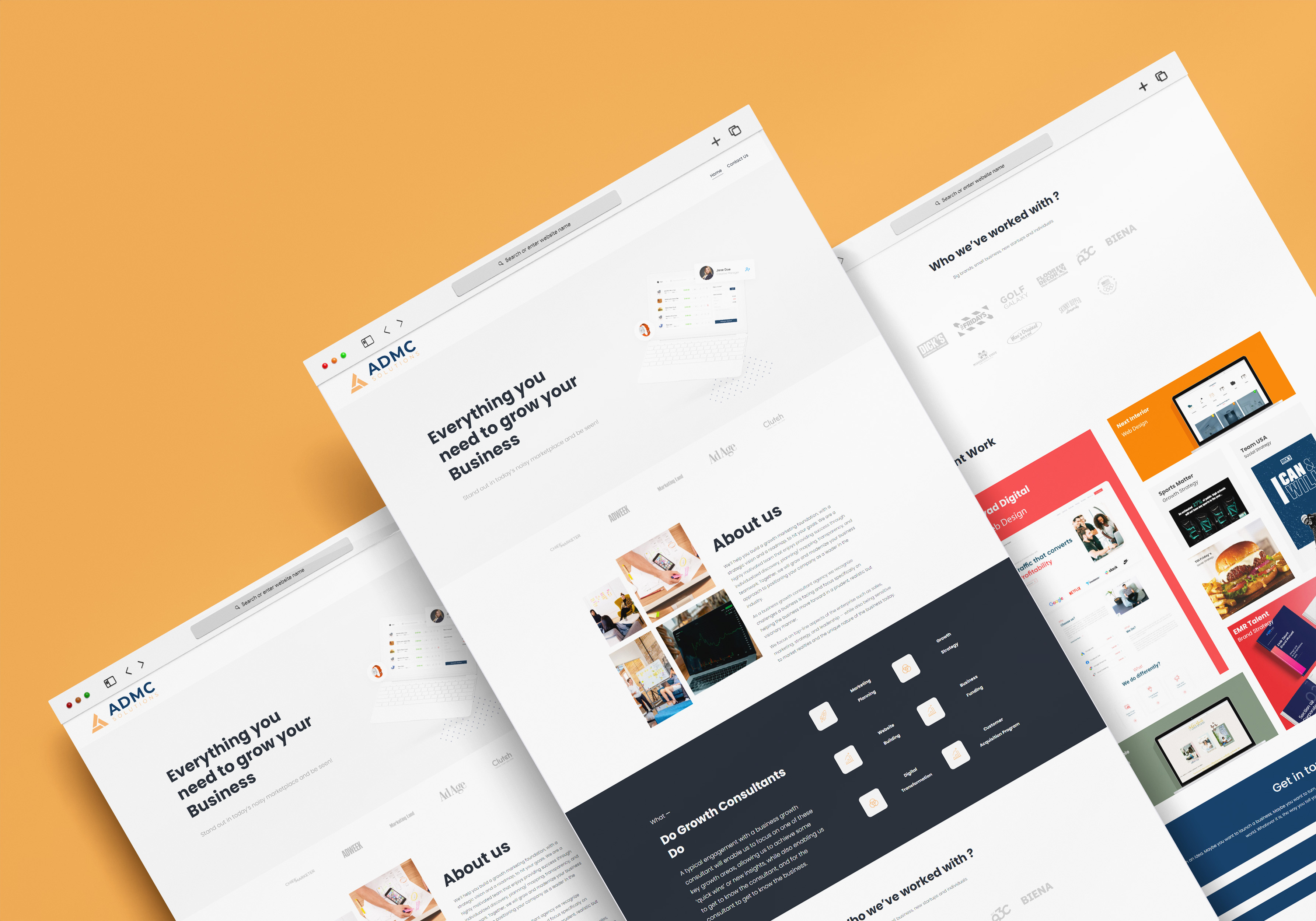 Example of Website Design + Development