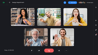 Video Call Platform call conference counseling dashboard design home page livestream login messenger minimal onboarding online meet product sign up ui ux video video call web design website