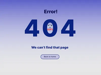 404 Error Daily UI 8 challenge Design 404 404 error challenge design designer error error design error page ui ui challenge 8 ui designer