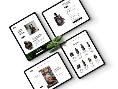 Ilamba Website african beauty hand made organic products ui ux web website
