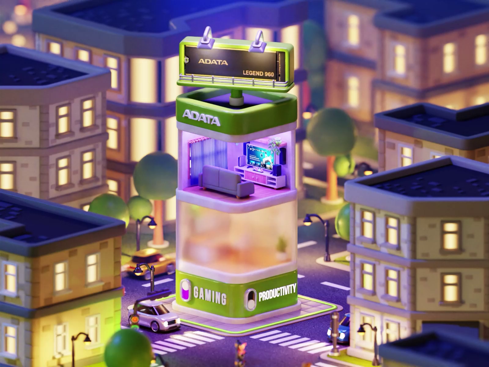 Example of Premium 3D Illustration Full Background