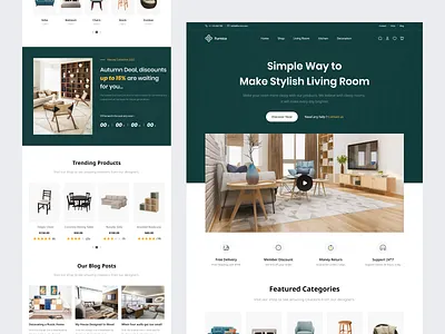 Furnica-Furniture Websites Design 2022 app design colours design ecommerce fashion furniture interior ios landing page landingpage minimal mobile app design nft responsive store trend uiux website website design