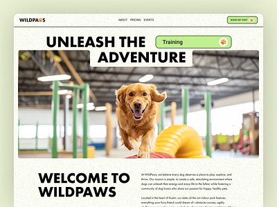 Wildpaws Adventure Park – Pet-Friendly Web Design customdesign dogs fun