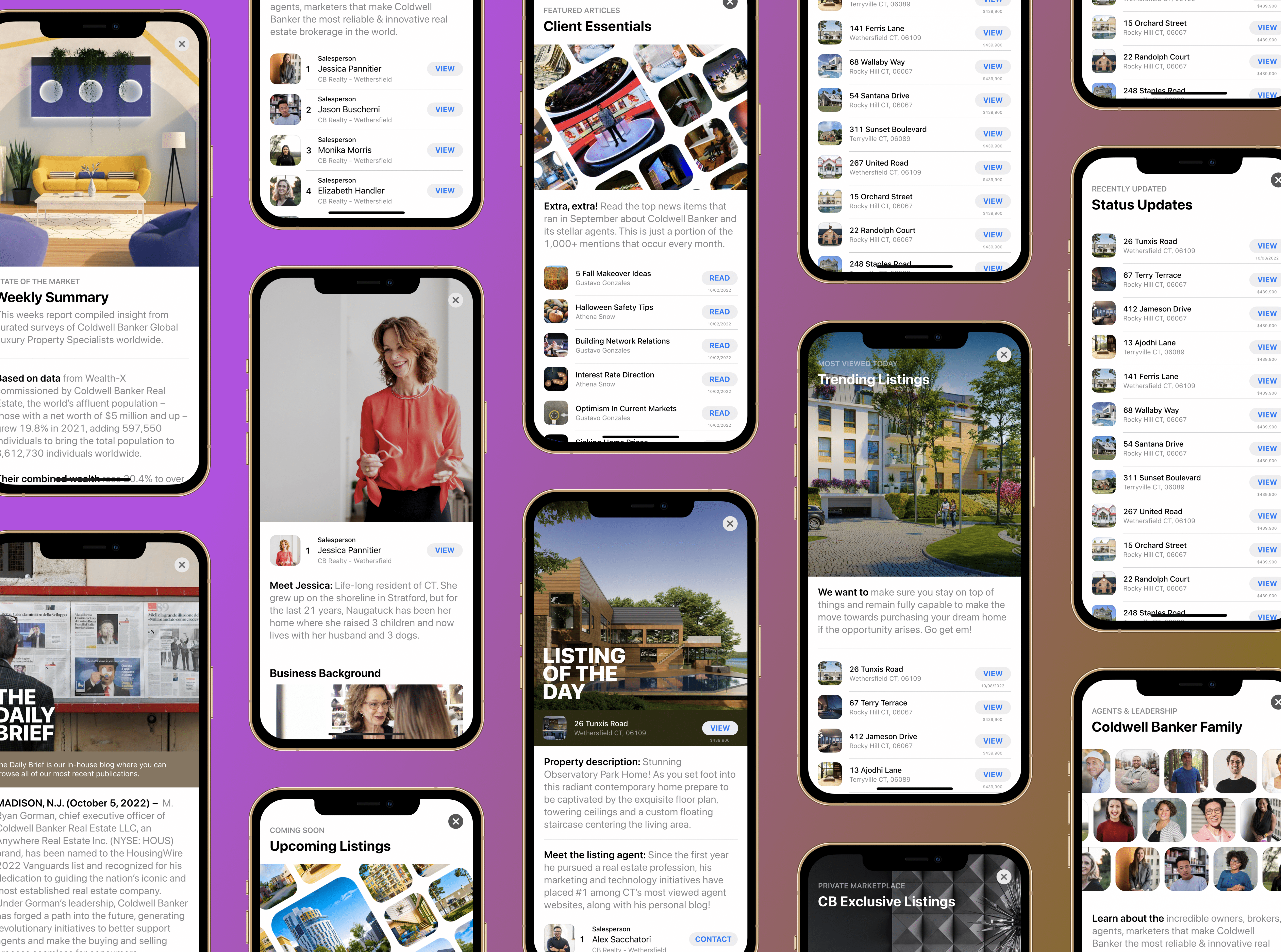 Coldwell Banker Case Study animation blue chip branding business coldwell banker design graphic design ios real estate ui ux