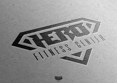 Hero Fitness Center Logo (on Paper) center design fitness graphic gym hero logo sport training vector workout