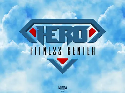 Hero Fitness Center Logo (3D) 3d center design fitness graphic gym hero logo sport training vector workout