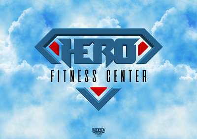 Hero Fitness Center Logo (3D) 3d center design fitness graphic gym hero logo sport training vector workout