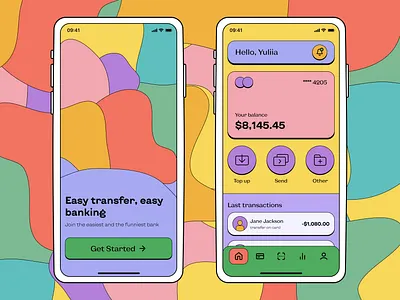 Banking app concept