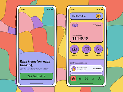 Banking app concept