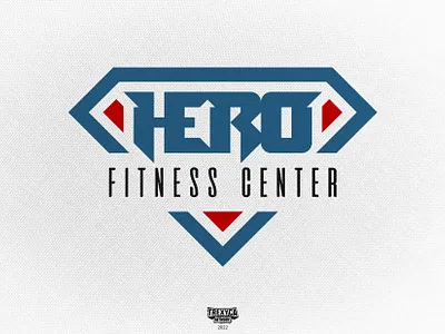 Hero Fitness Center Logo center design fitness graphic gym hero logo sport training vector workout