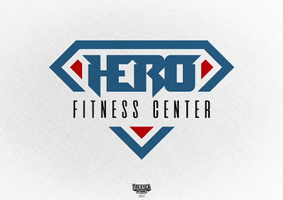 Hero Fitness Center Logo center design fitness graphic gym hero logo sport training vector workout