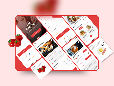 Cooking App branding christeena chumma chumma.design design illustration illustrator vector