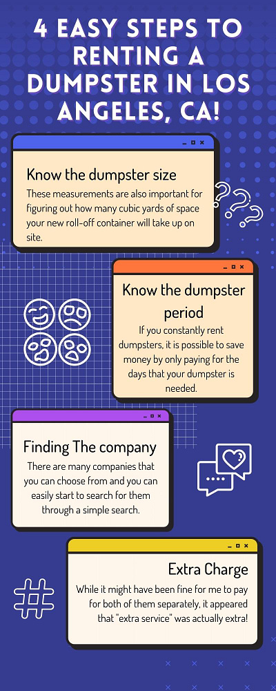 4 Easy Steps To Renting A Dumpster in Los Angeles, CA! california dumpsterrental los angeles